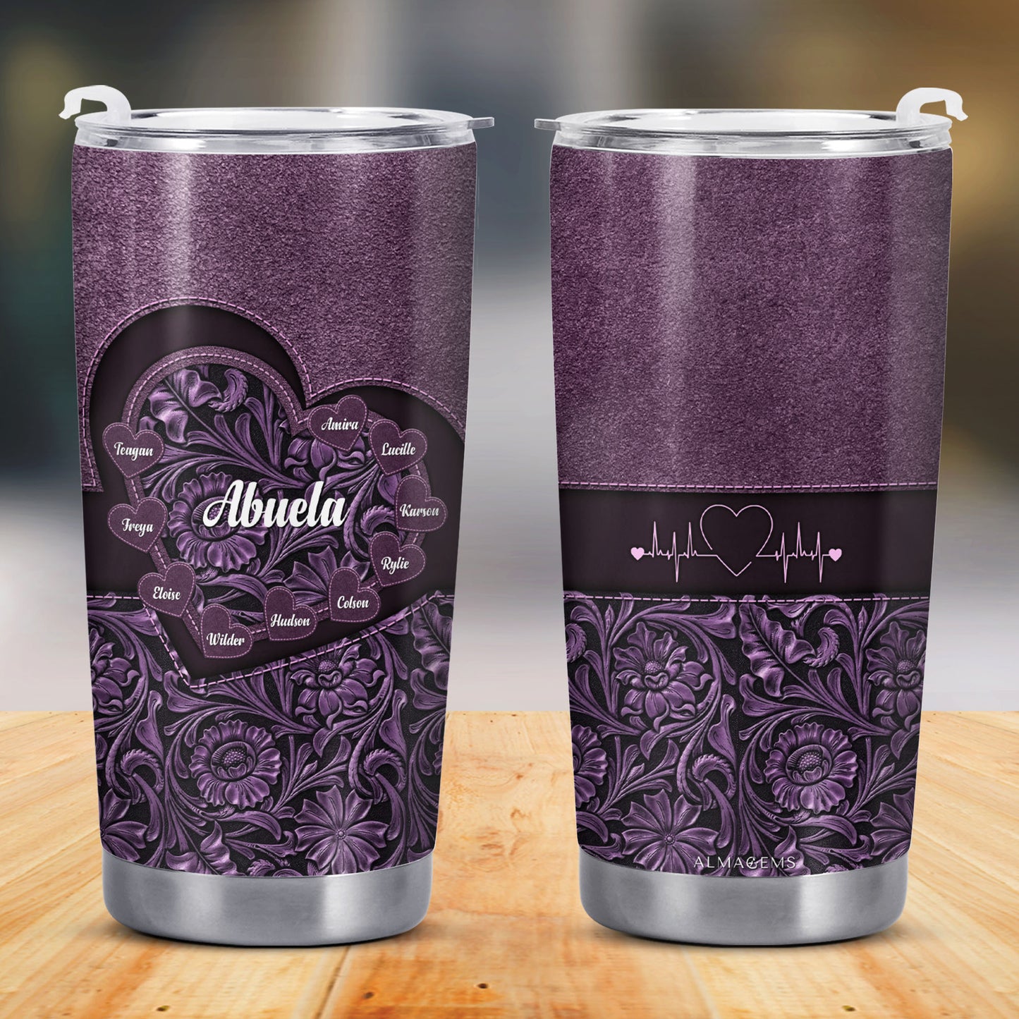 Pequeños amores - Vaso de acero inoxidable personalizado de 20 oz y 30 oz - FM003_TB