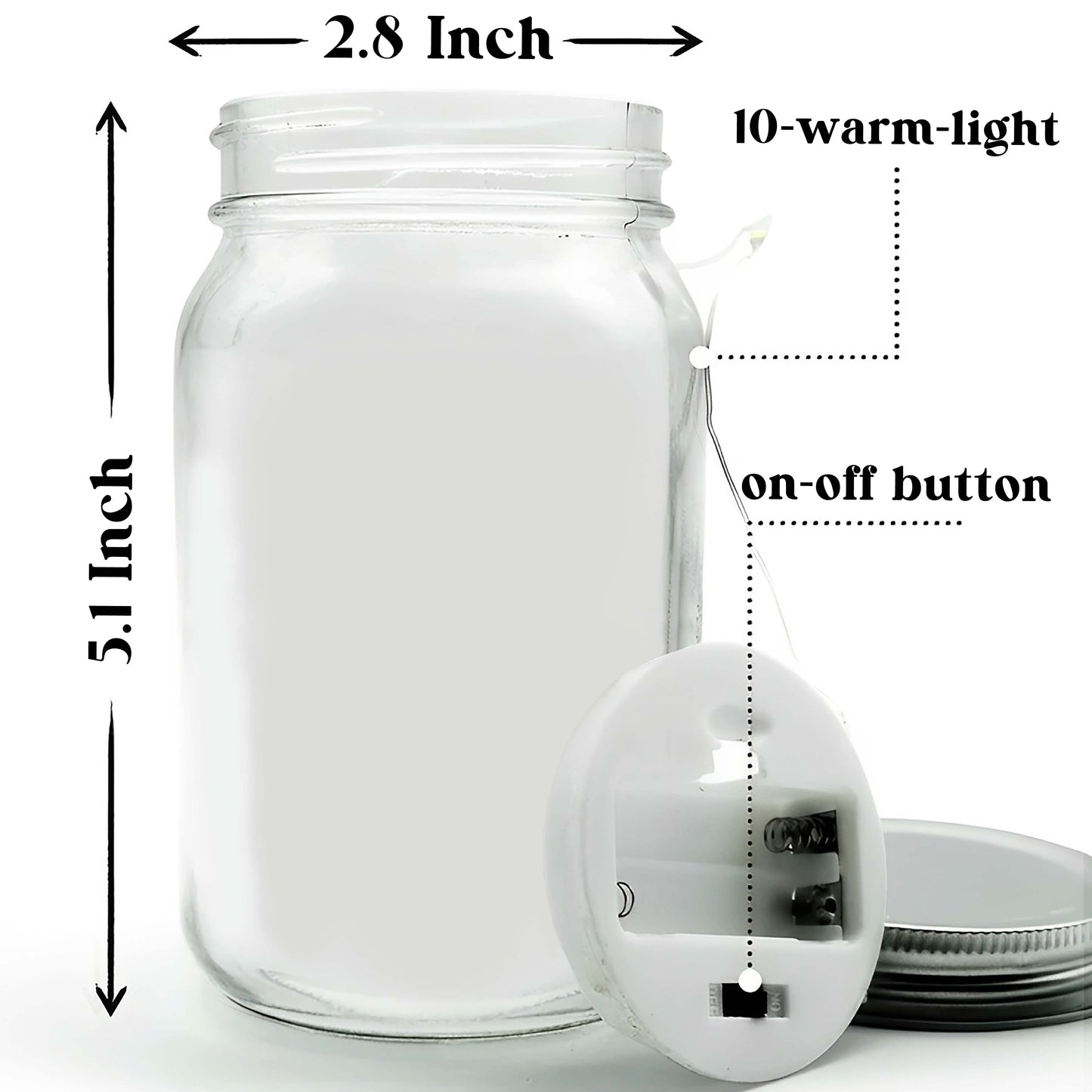 One Thing In Life - Personalized Custom Mason Jar Light - FM023_JARL