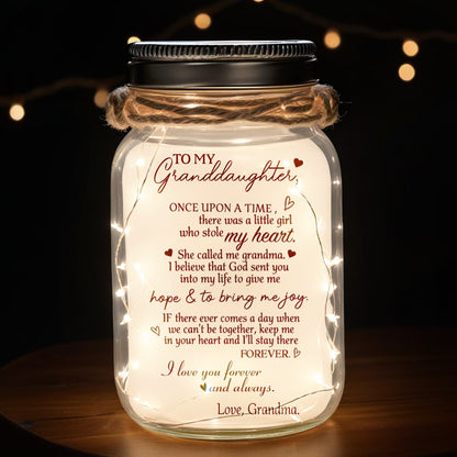 Once Upon A Time - Personalized Custom Mason Jar Light - FM028_JARL