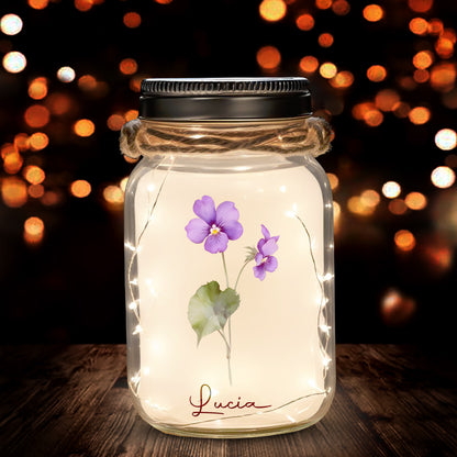 Once Upon A Time - Personalized Custom Mason Jar Light - FM028_JARL