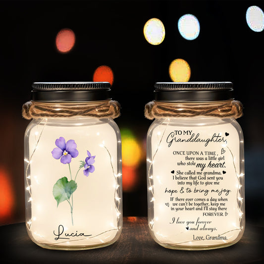 Once Upon A Time - Personalized Custom Mason Jar Light - FM028_JARL