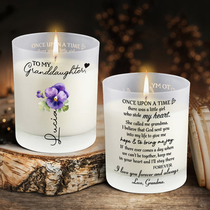 Granddaughter Love Message With Heart And Flowers