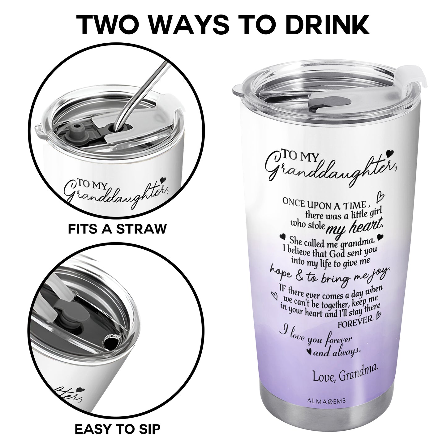 Once Upon A Time - Personalized Custom Stainless Steel Tumbler 20oz 30oz - FM028_TB