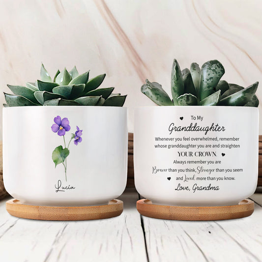 To My Granddaughter, Remember Your Crown And Flowers