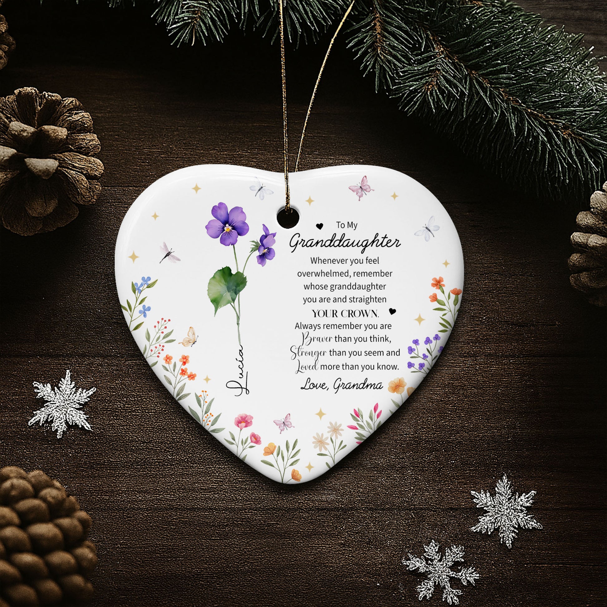 To My Granddaughter, Remember Your Crown And Strength