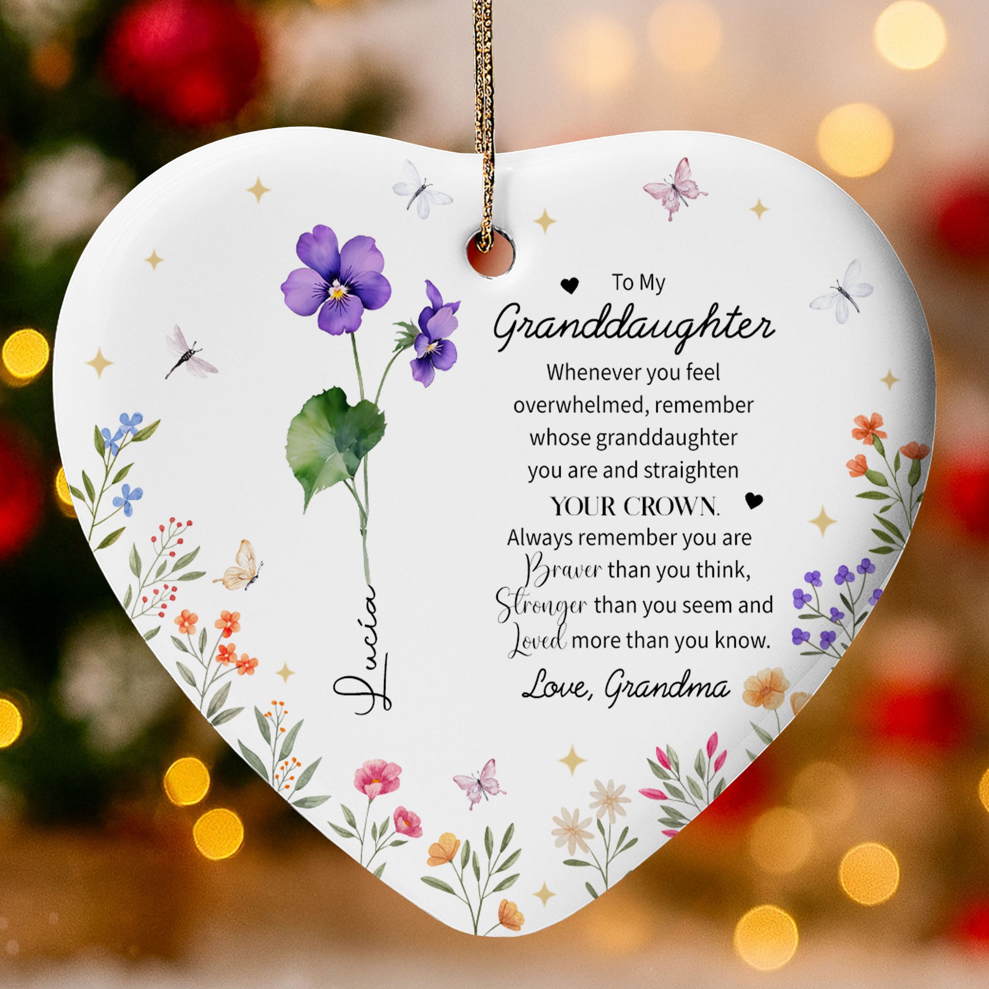 To My Granddaughter, Remember Your Crown And Strength