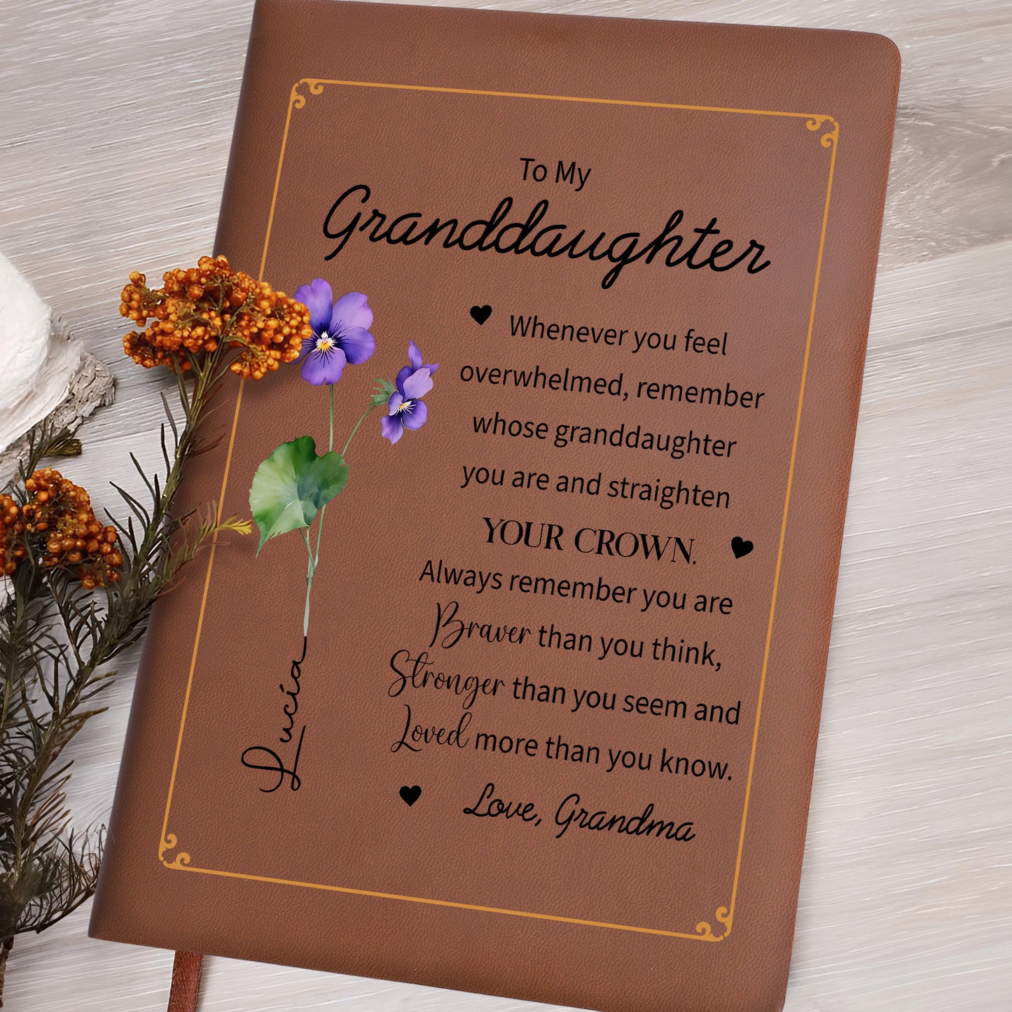 Encouraging Message Of Love For Granddaughter