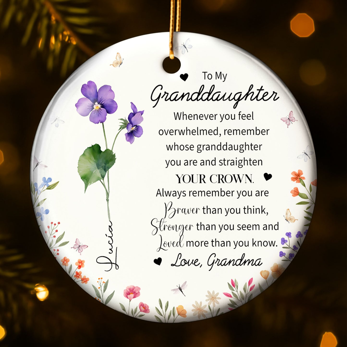 To My Granddaughter, Strengthen Your Crown With Love