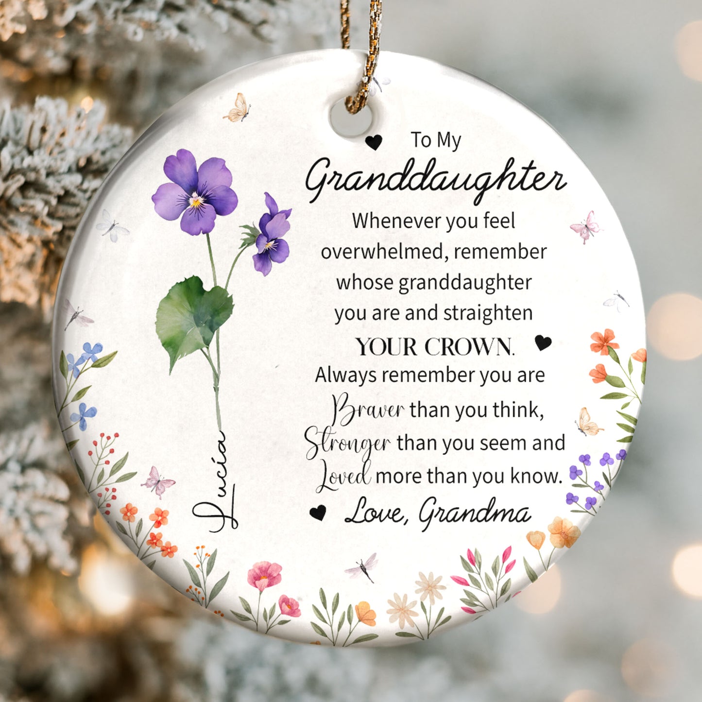To My Granddaughter, Strengthen Your Crown With Love