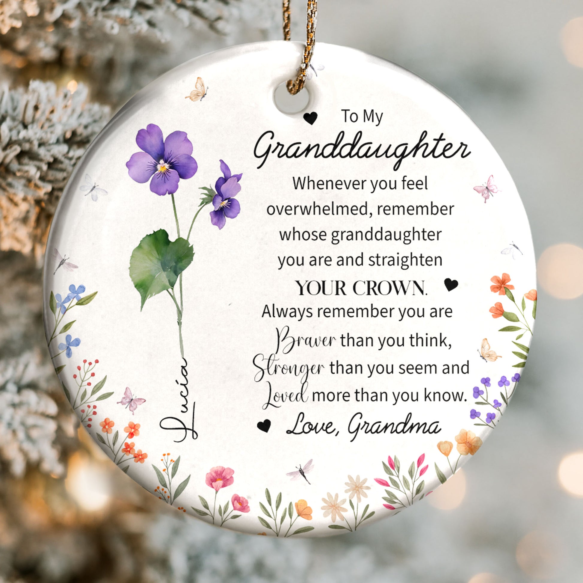 To My Granddaughter, Strengthen Your Crown With Love