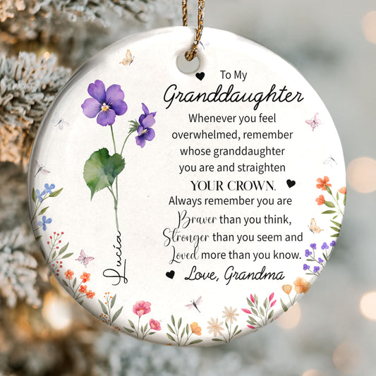 To My Granddaughter, Strengthen Your Crown With Love