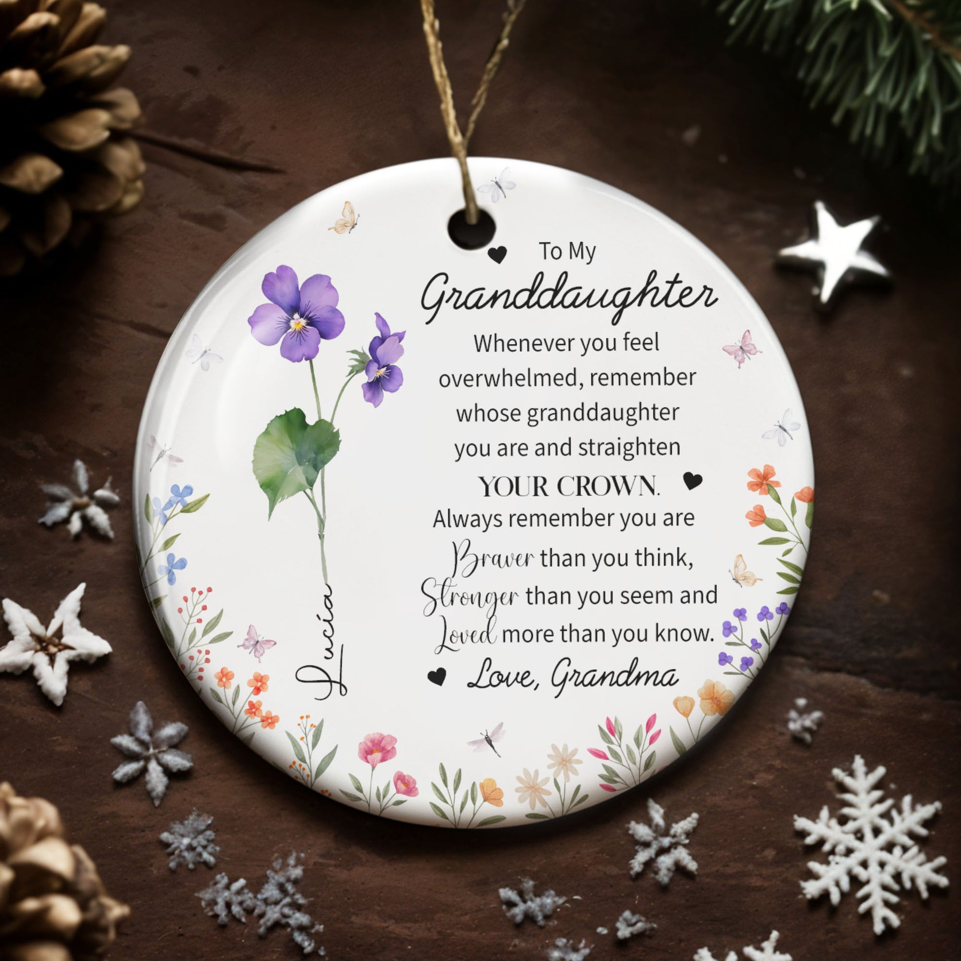 To My Granddaughter, Strengthen Your Crown With Love