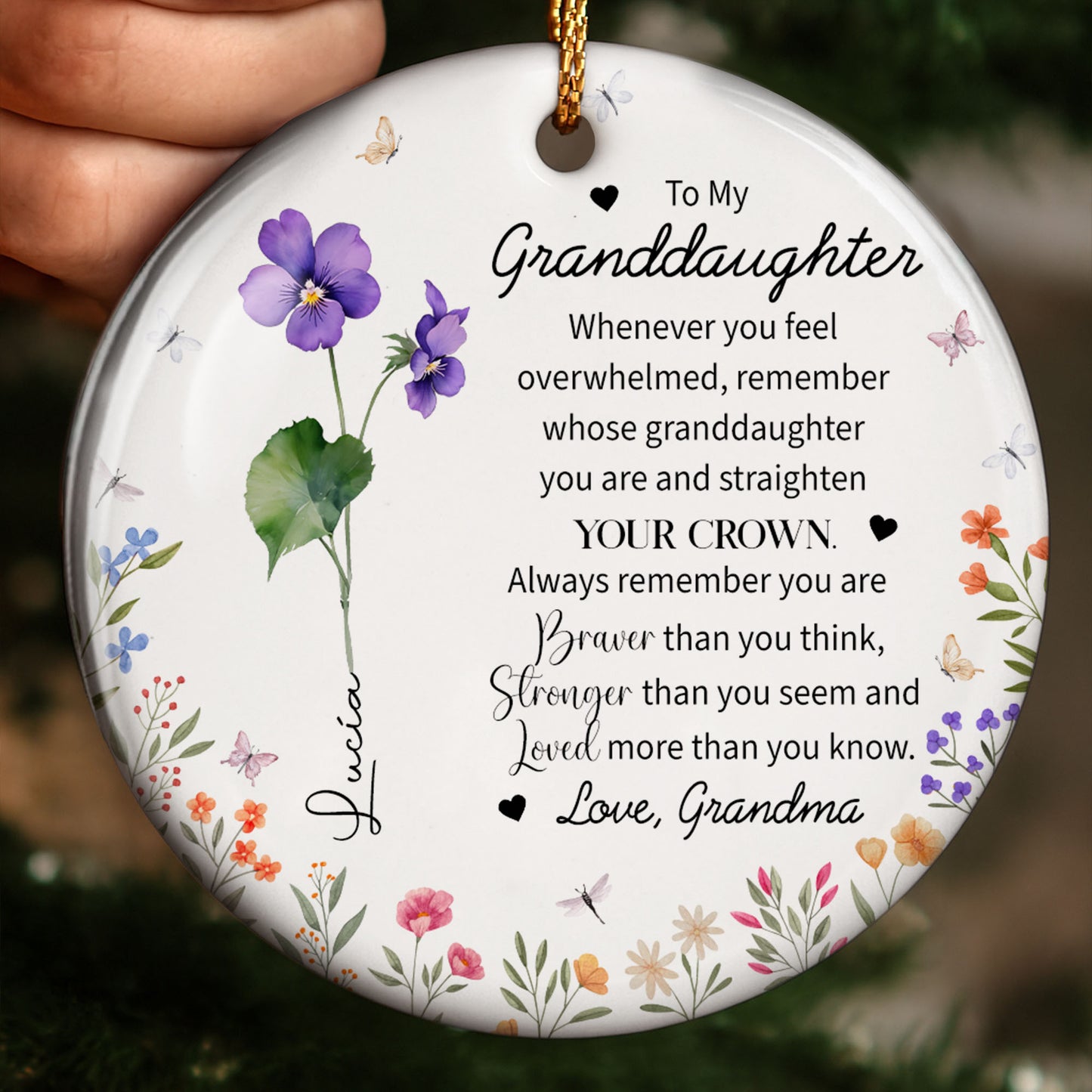 To My Granddaughter, Strengthen Your Crown With Love