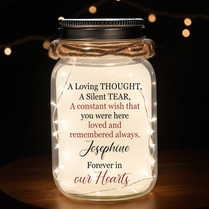 A Loving Thought - Personalized Custom Mason Jar Light - FM041_JARL