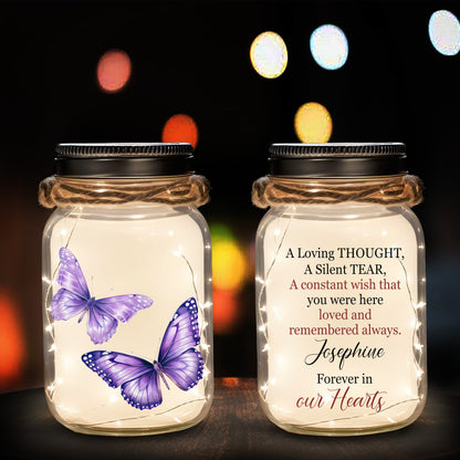 A Loving Thought - Personalized Custom Mason Jar Light - FM041_JARL