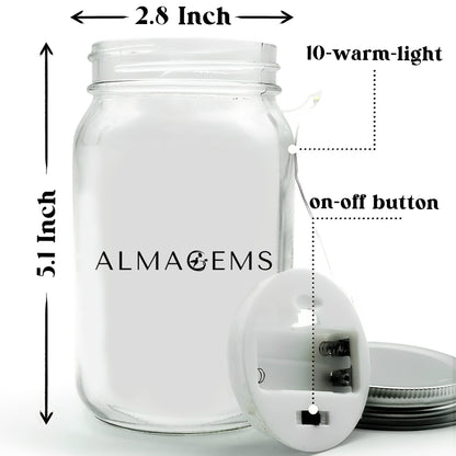 Un Pensamiento Amoroso - Personalized Custom Mason Jar Light - FM042_JARL