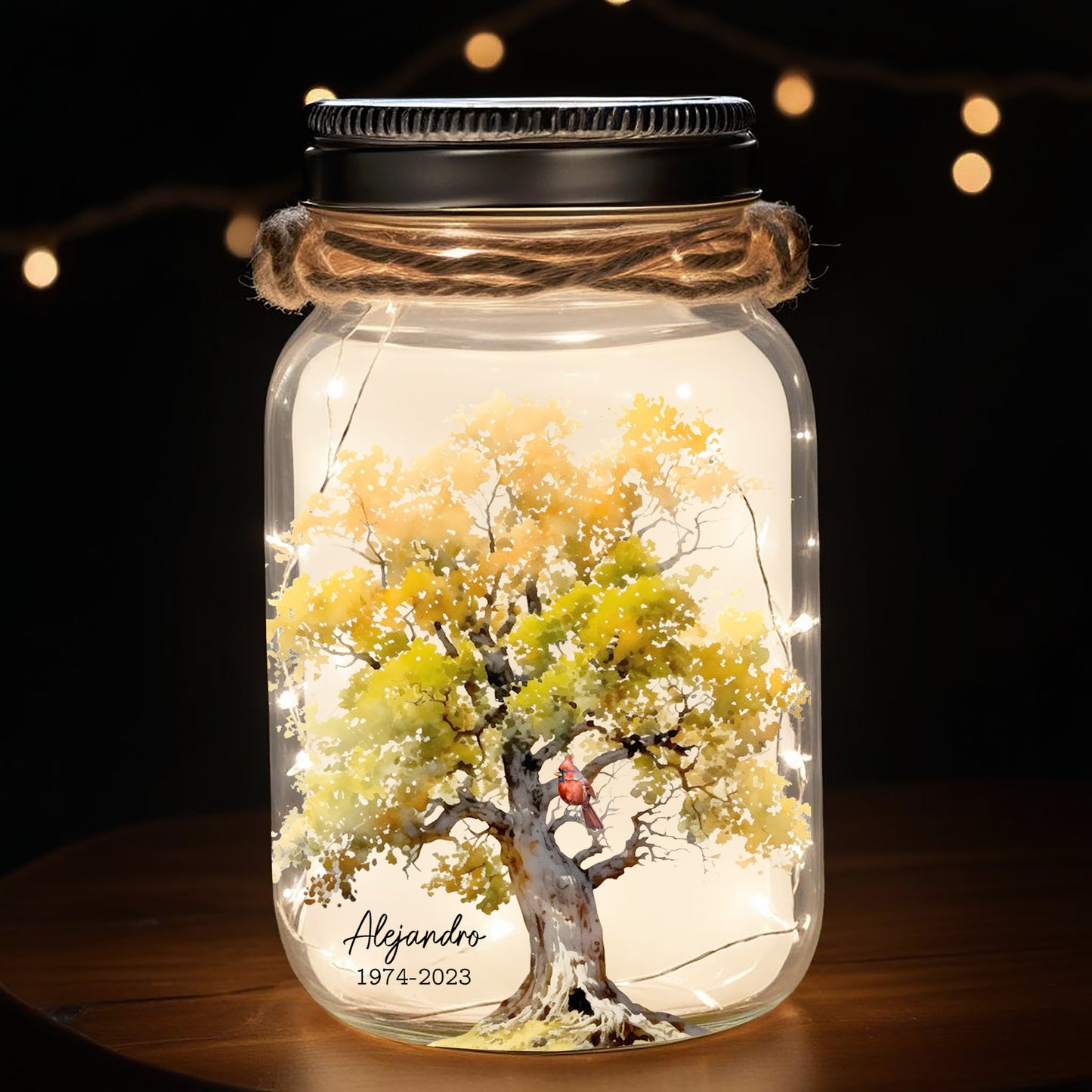 A Limb Has Fallen From Our Family Tree - Personalized Custom Mason Jar Light - FM043_JARL