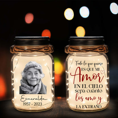 Todo Lo Que Quiero - Personalized Custom Mason Jar Light - FM048_JARL