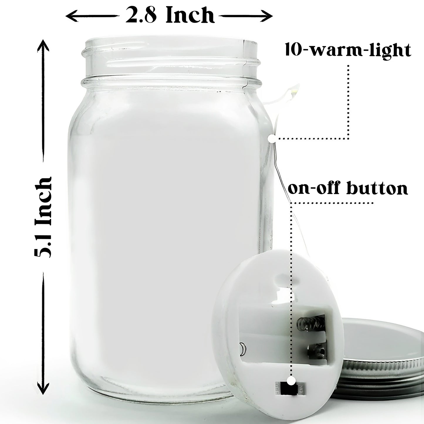 Aquellos Que Amamos No Se Van - Personalized Custom Mason Jar Light - FM050_JARL