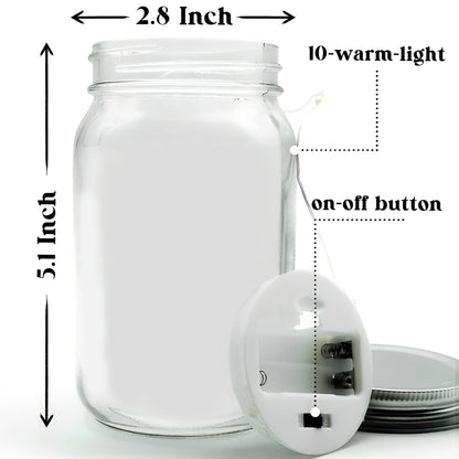 Aquellos Que Amamos No Se Van - Personalized Custom Mason Jar Light - FM050_JARL