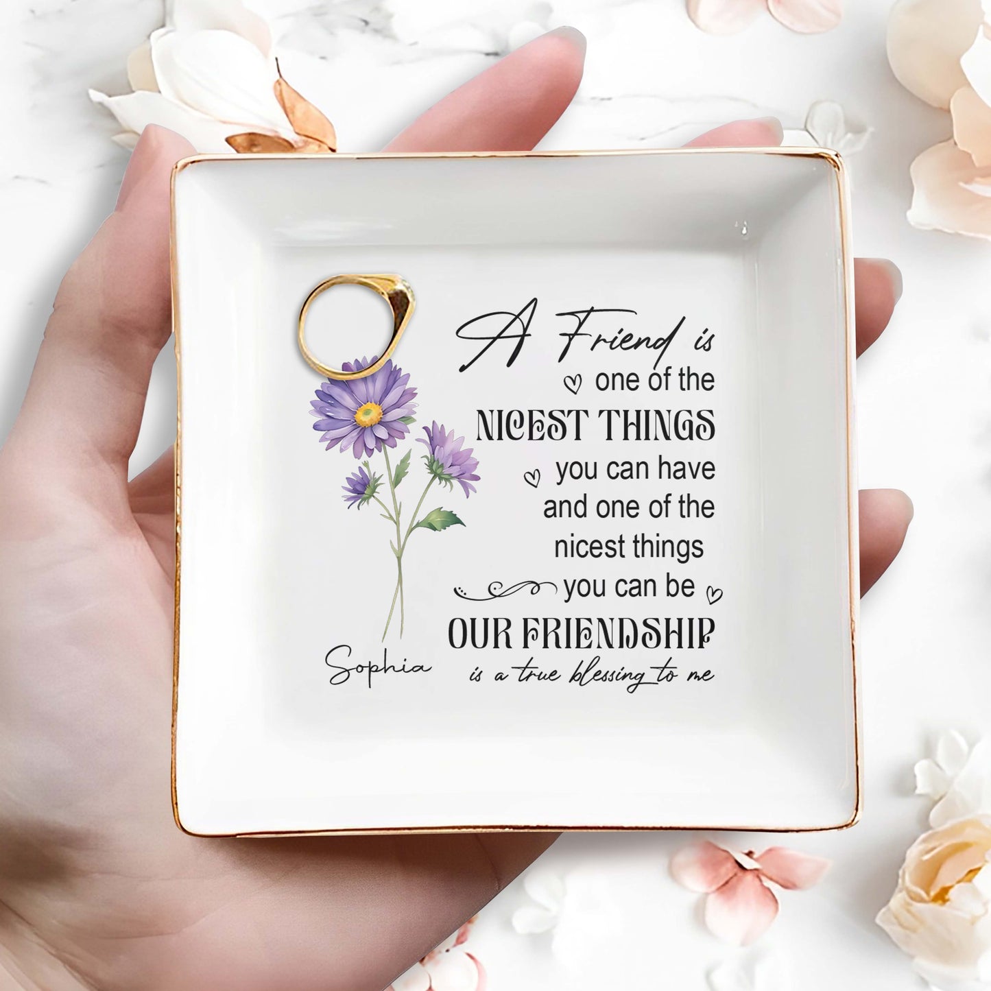 One Of The Nicest Things - Personalized Custom Jewelry Dish - FM060_SCRD