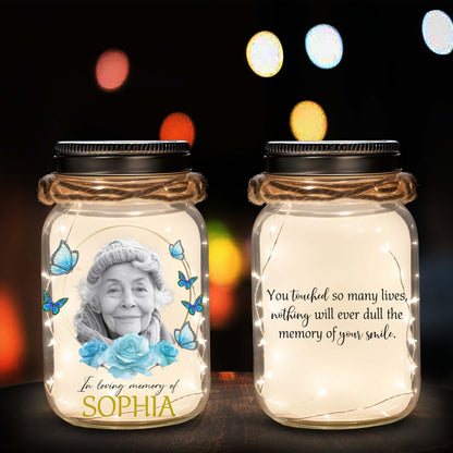 In Loving Memory - Personalized Custom Mason Jar Light - FM063_JARL