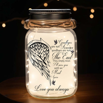 They Simply Mean I’ll Miss You - Personalized Custom Mason Jar Light - FM064_JARL