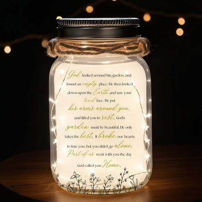 God's Garden - Personalized Custom Mason Jar Light - FM067_JARL