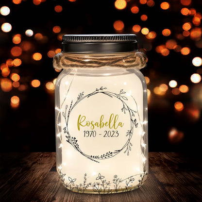 God's Garden - Personalized Custom Mason Jar Light - FM067_JARL