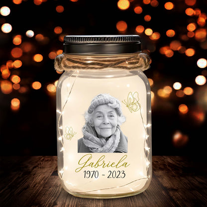 To Our Loved Ones Who Are Dancing With Us In Heaven - Personalized Custom Mason Jar Light - FM084_JARL