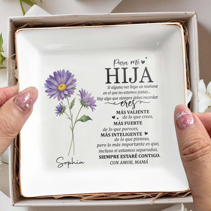 Para mi hija - Plato de joyería personalizado - FM085_SCRD