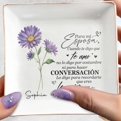 Para Mi Esposa - Plato de joyería personalizado - FM091_SCRD