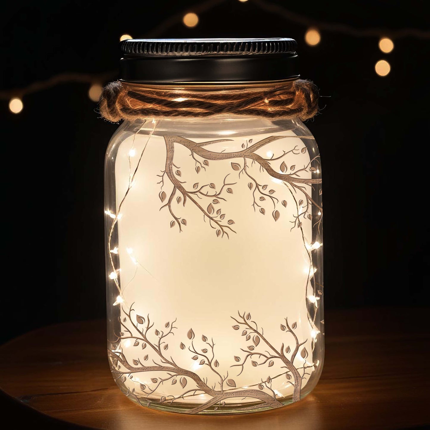 Grandma's Little Sweethearts - Personalized Custom Mason Jar Light - FM099_JARL