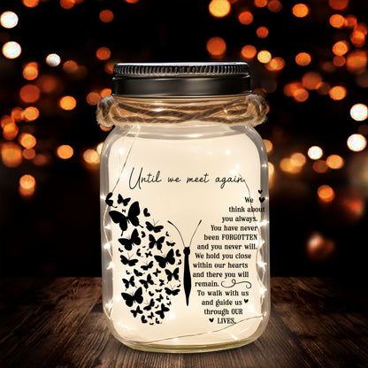 Until We Meet Again - Personalized Custom Mason Jar Light - FM113_JARL