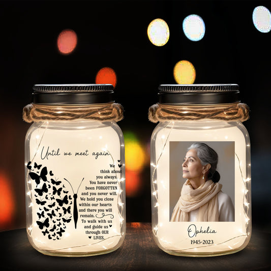 Until We Meet Again - Personalized Custom Mason Jar Light - FM113_JARL