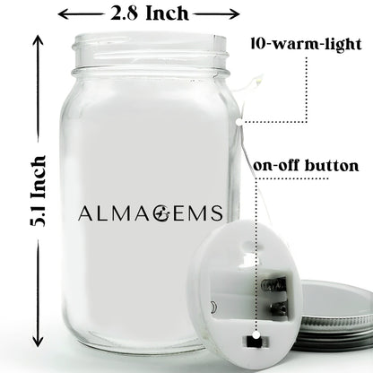 You Never Arrived In Our Arms, But You Will Always Be In Our Hearts - Personalized Custom Mason Jar Light - FM114_JARL