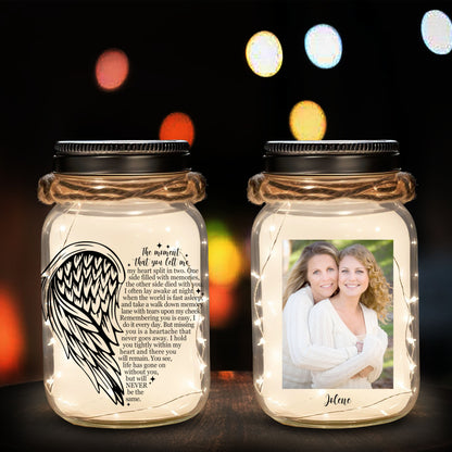 The Moment That You Left Me - Personalized Custom Mason Jar Light - FM118_JARL