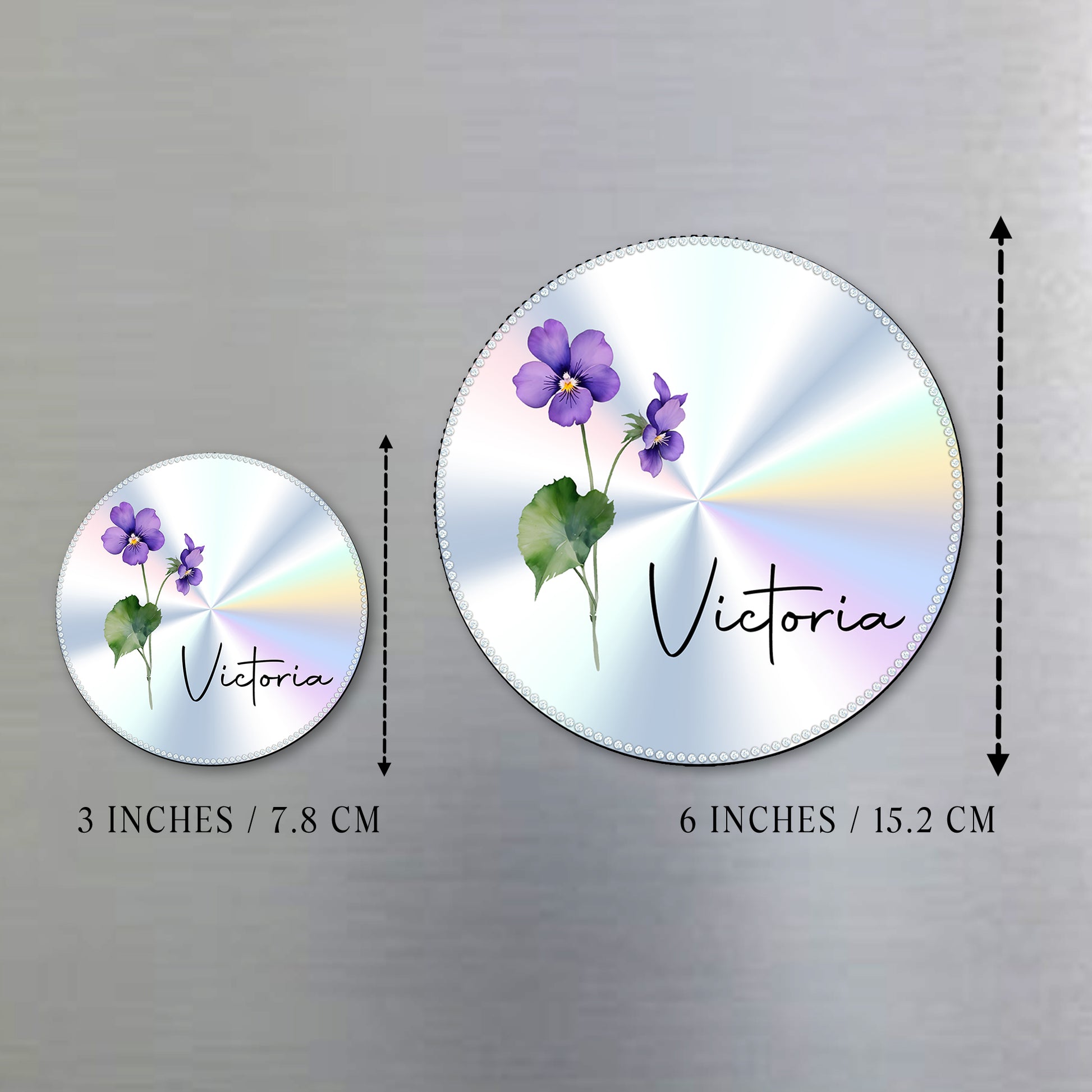 Charming Floral Custom Magnet