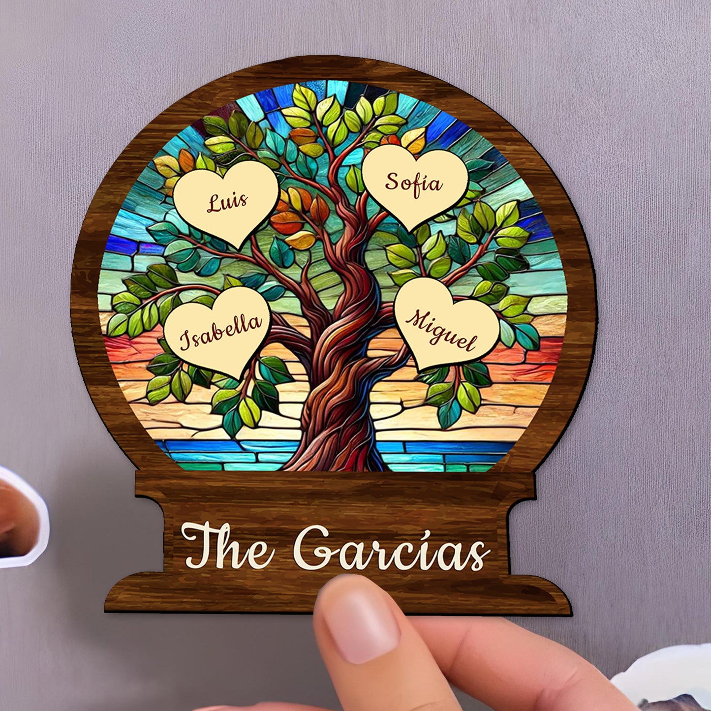 Rooted In Love Family Tree Magnet