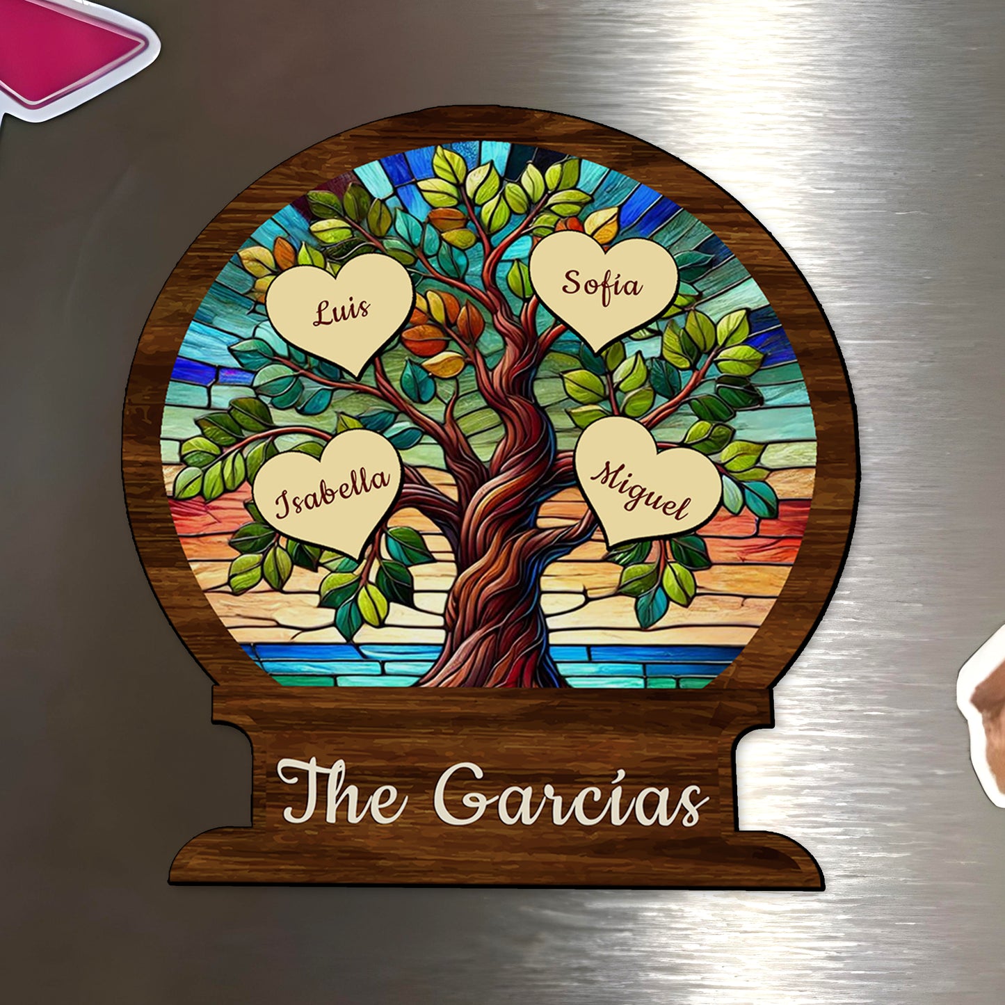 Rooted In Love Family Tree Magnet