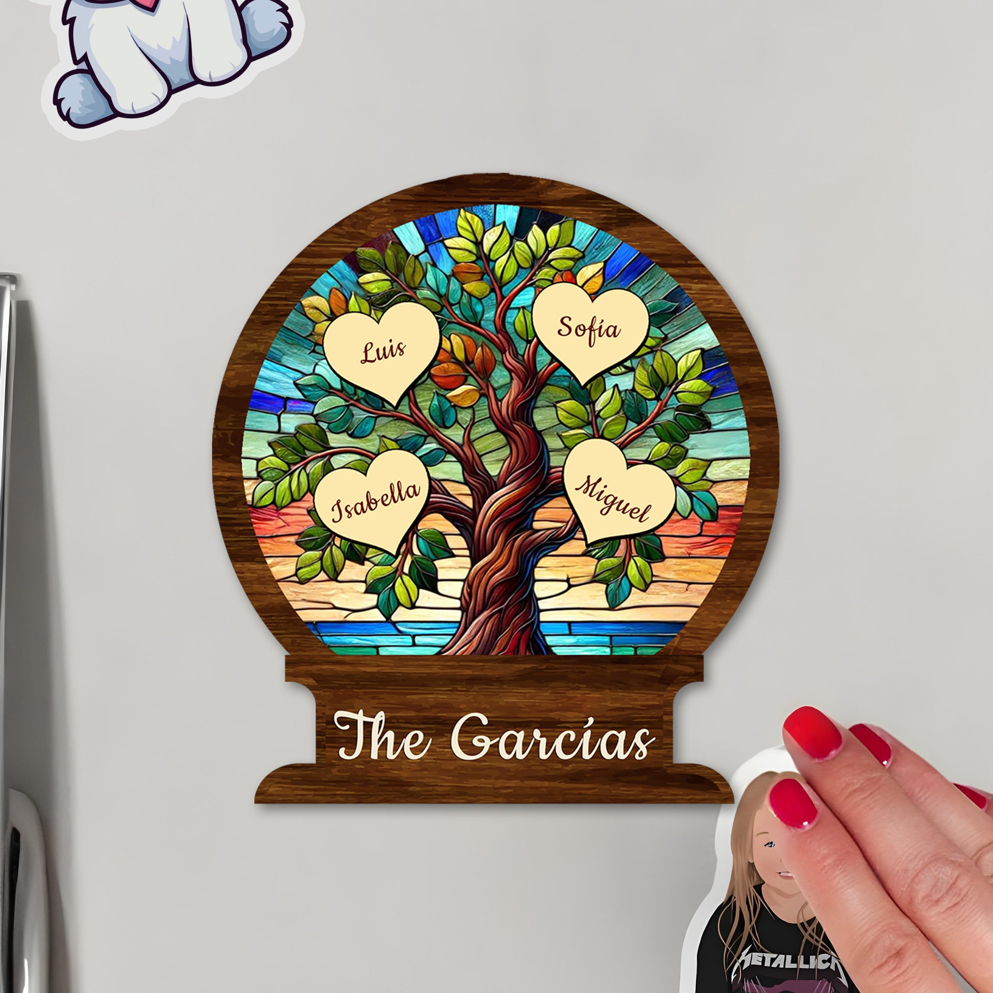 Rooted In Love Family Tree Magnet