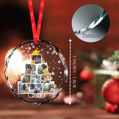 Treasured Moments Circle Glass Ornament