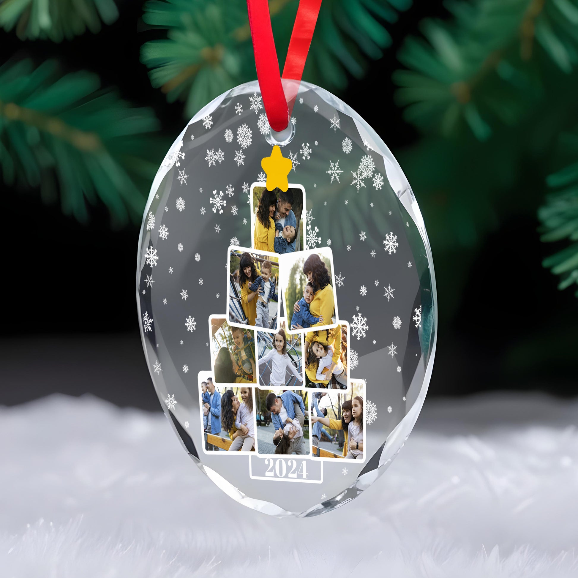 Treasured Moments Circle Glass Ornament