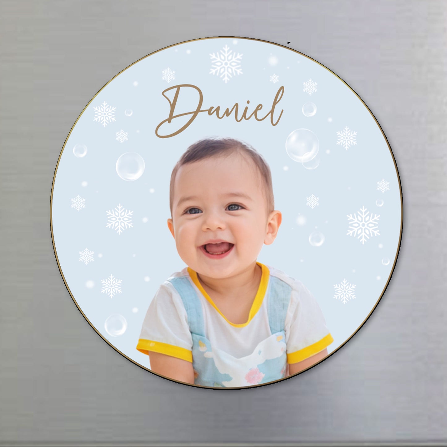 Celebrate The Joy Of Baby's First Winter - Personalized Custom Fridge Magnet - FM135_MAGN