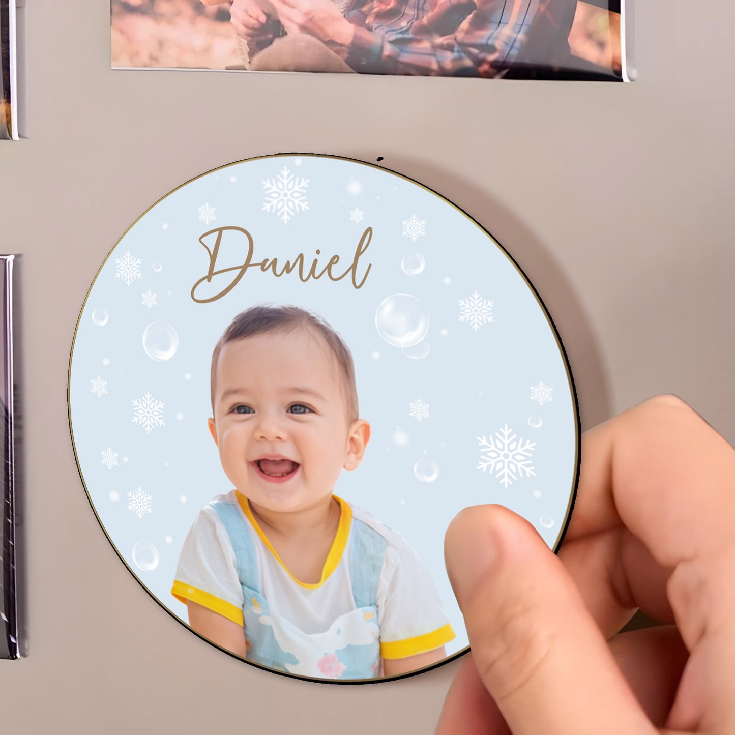 Celebrate The Joy Of Baby's First Winter - Personalized Custom Fridge Magnet - FM135_MAGN