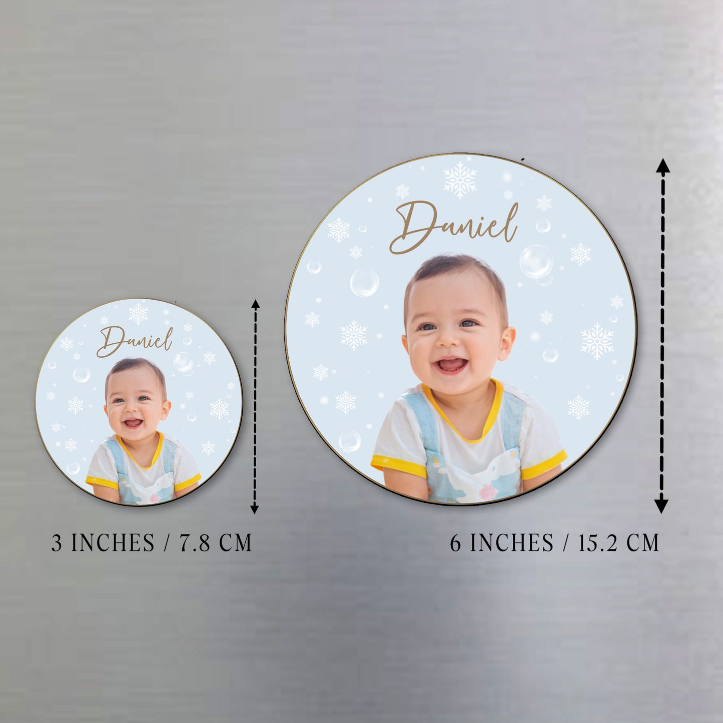 Celebrate The Joy Of Baby's First Winter - Personalized Custom Fridge Magnet - FM135_MAGN