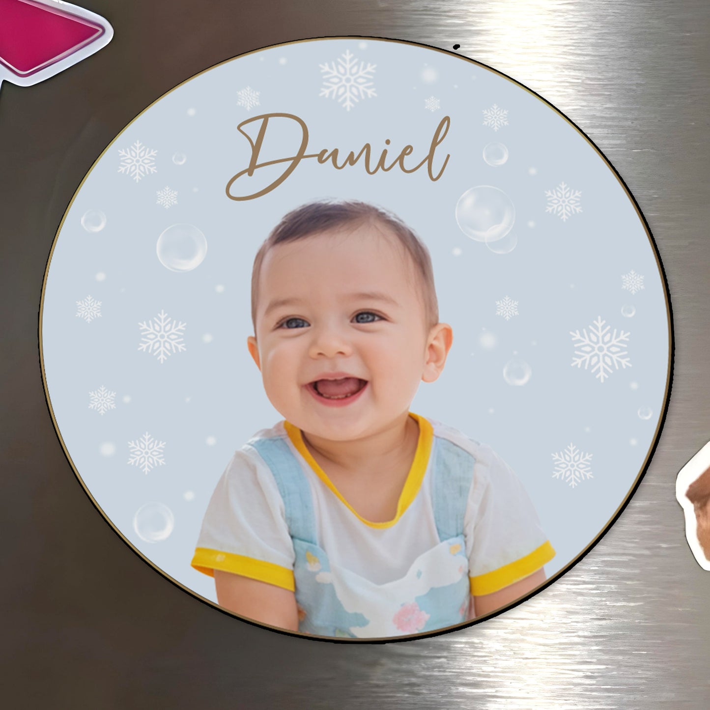 Celebrate The Joy Of Baby's First Winter - Personalized Custom Fridge Magnet - FM135_MAGN