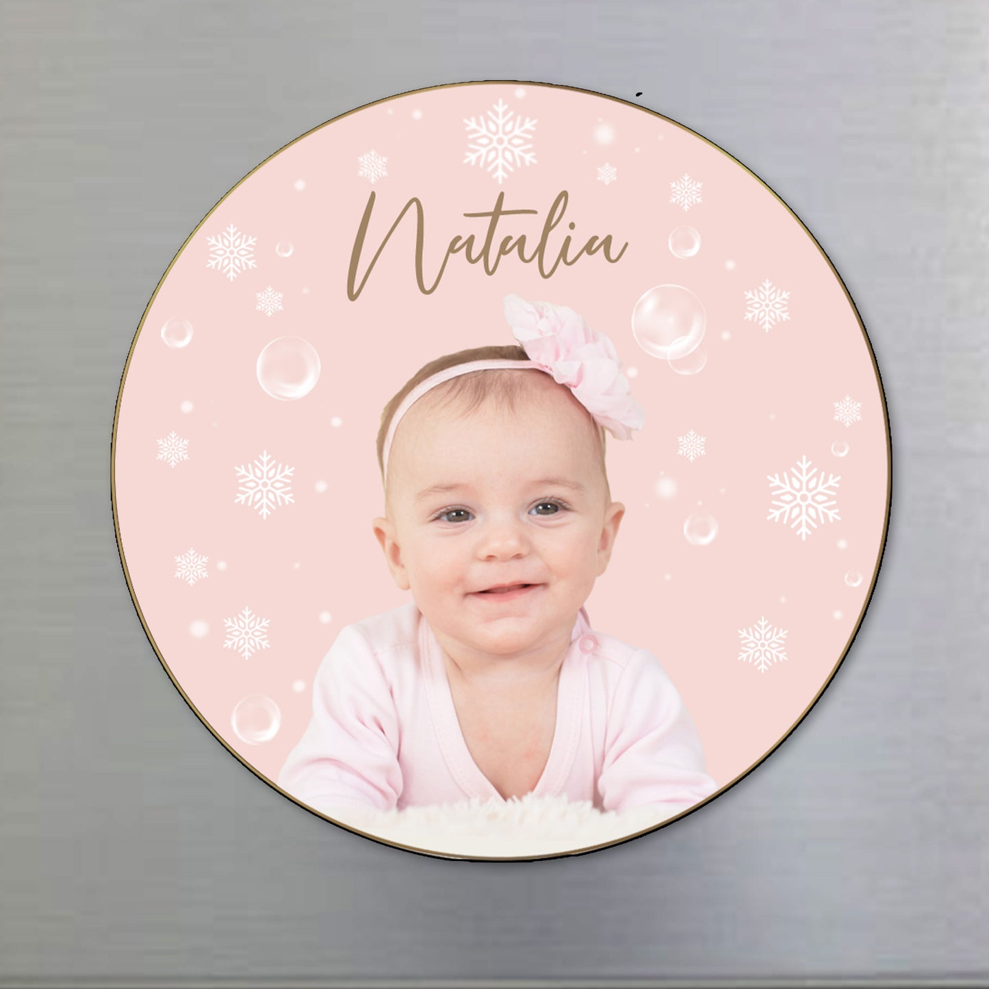 Celebrate The Joy Of Baby's First Winter - Personalized Custom Fridge Magnet - FM135_MAGN