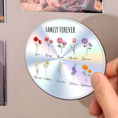 Family Forever Floral Custom Magnetic Design