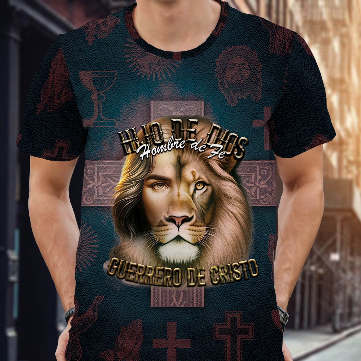 Hijo De Dios - Camiseta unisex personalizada con estampado integral - FT002_3T